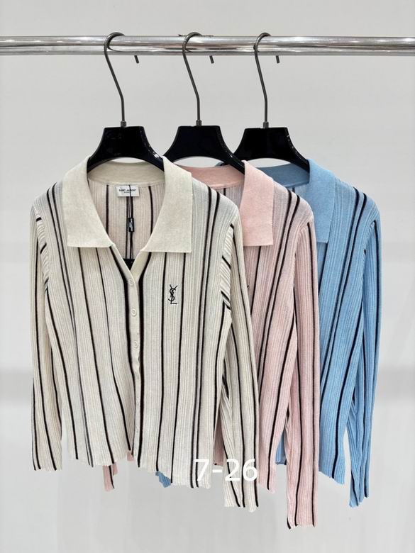 Florence Vertical-Stripe Collared Top