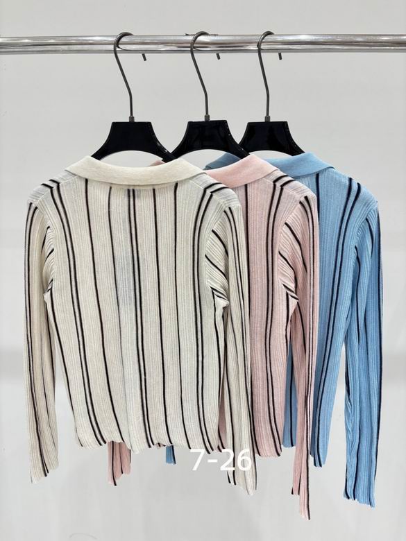 Florence Vertical-Stripe Collared Top