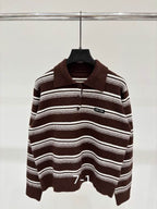 Harbour Striped Zip-Neck Sweater