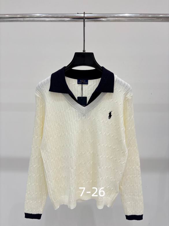 Henley Contrast-Collar Knit Sweater