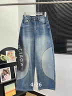 Hudson Panelled Wide-Leg Jeans