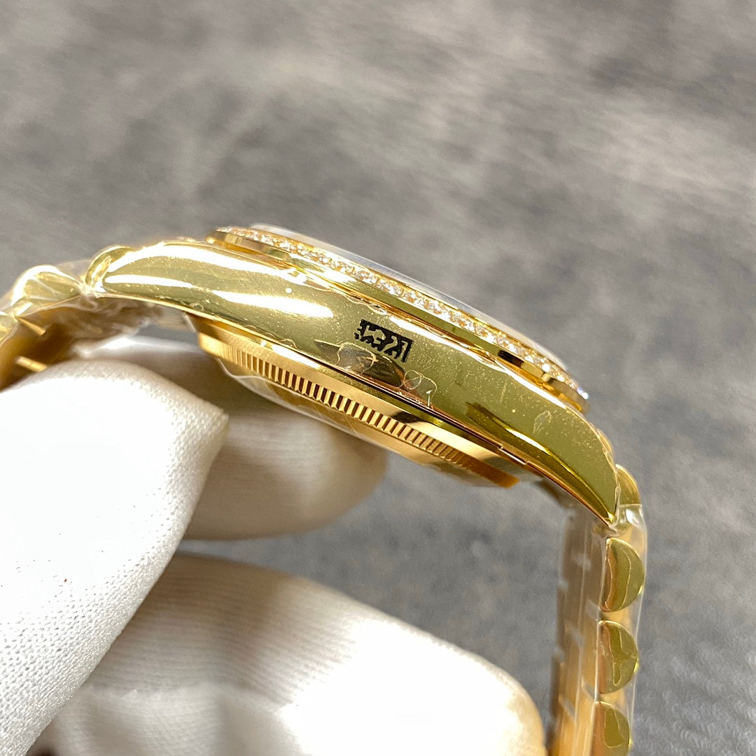 Green Gold Dial Automatic Watch 36 mm