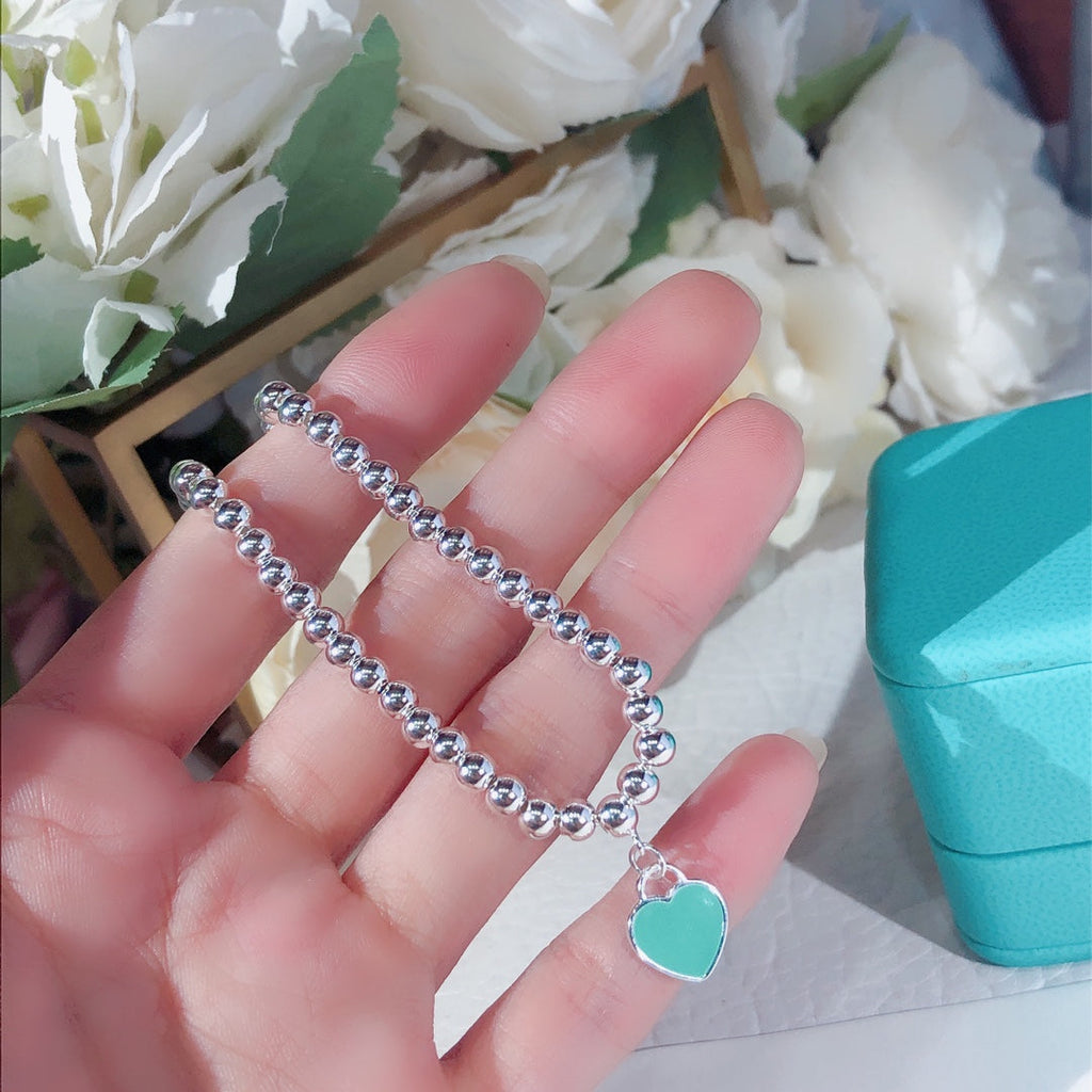 Double Heart Enamel Bracelet