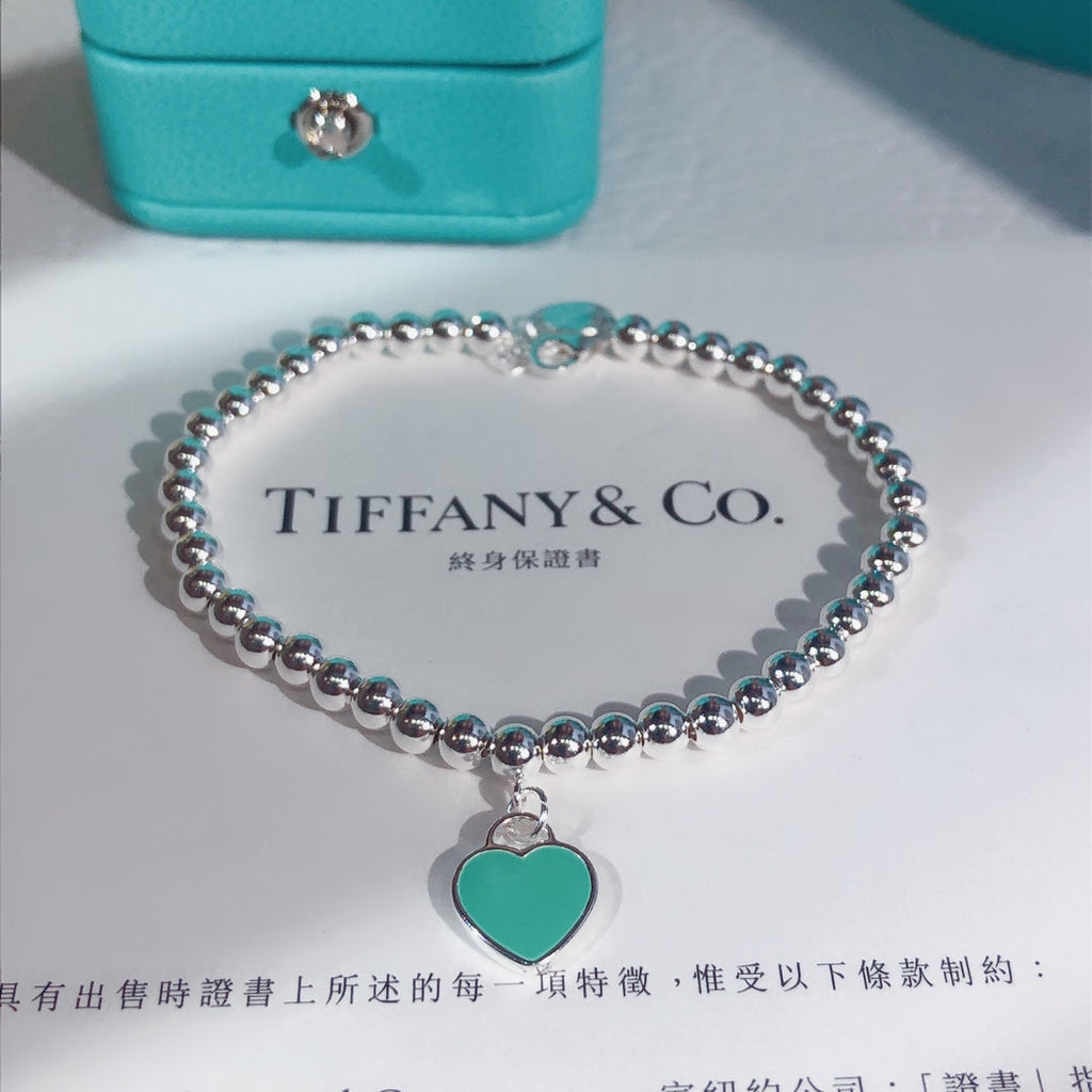 Double Heart Enamel Bracelet