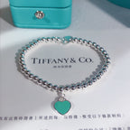 Double Heart Enamel Bracelet