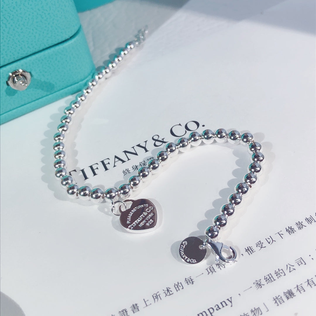 Double Heart Enamel Bracelet
