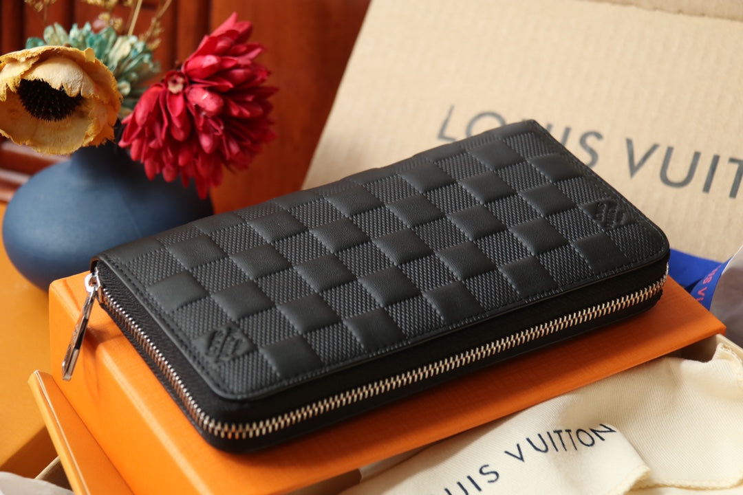 Monogram Zip Wallet