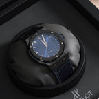 Blue Sunburst Dial Watch 42 mm