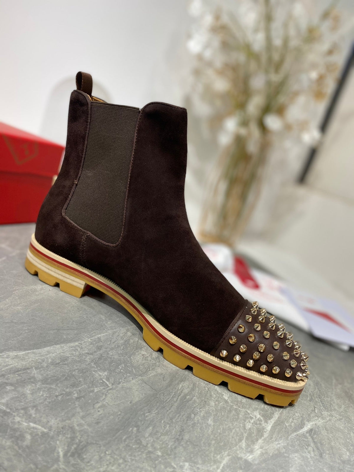 Dark Brown Oxford Boots