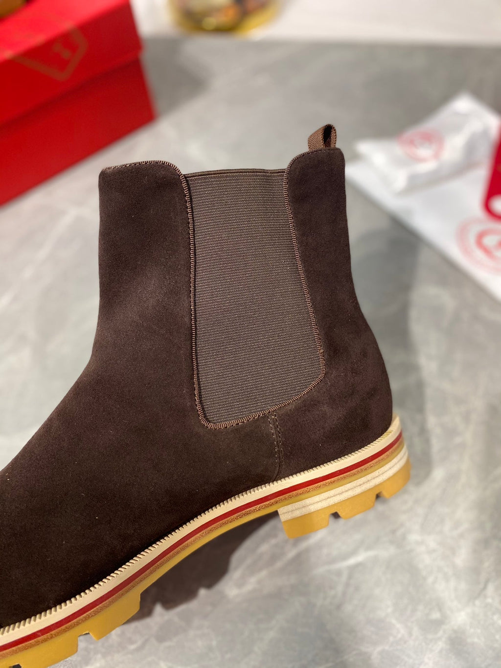 Dark Brown Oxford Boots