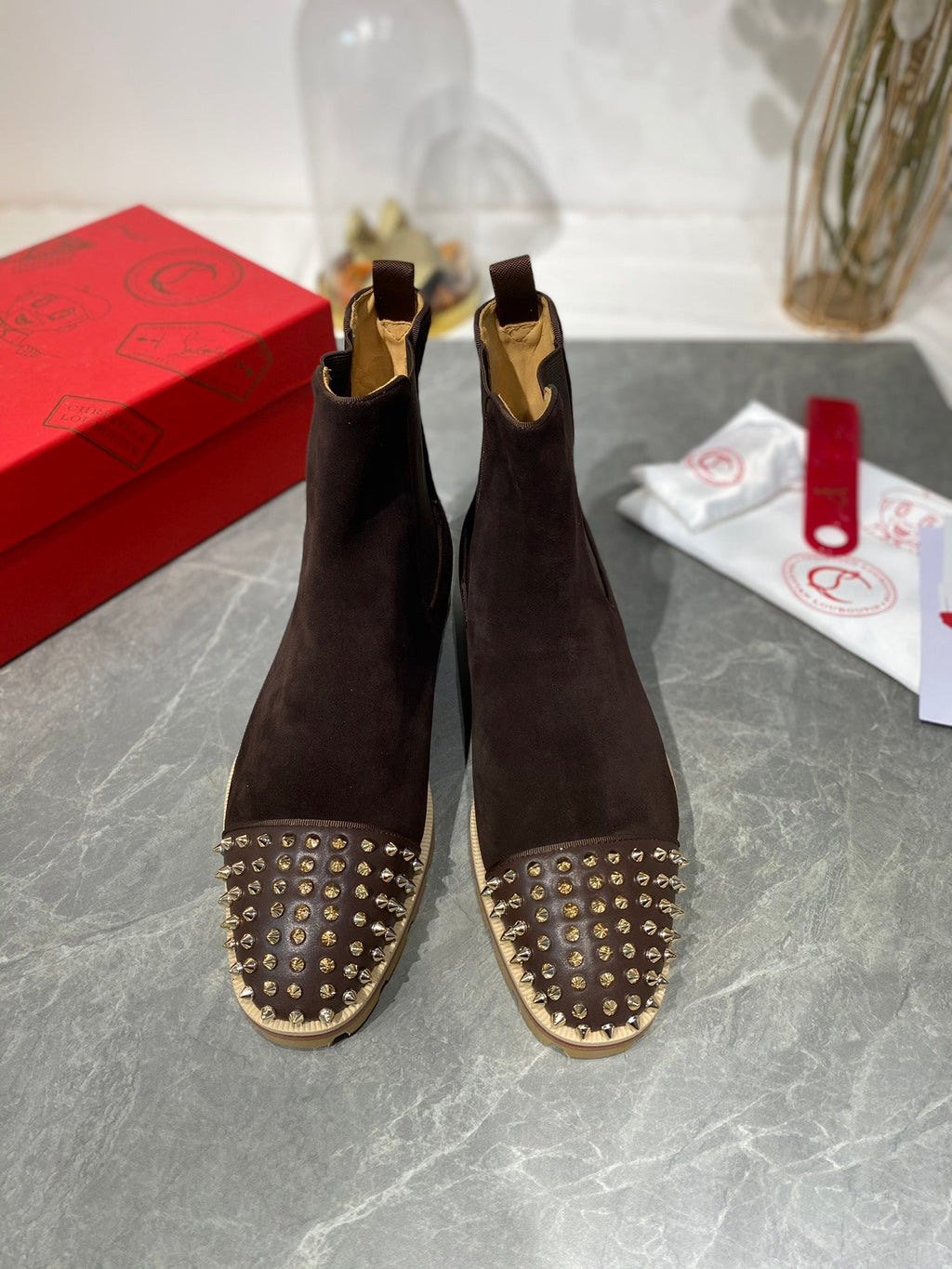Dark Brown Oxford Boots