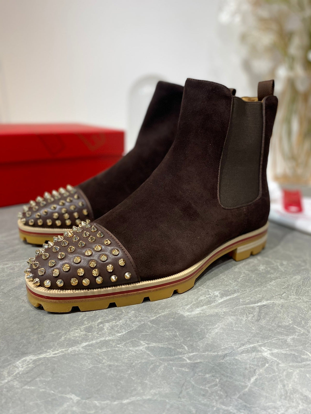 Dark Brown Oxford Boots