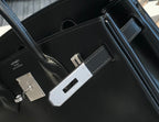 Black Leather Bag 30