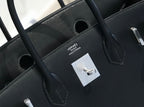 Black Leather Bag 30