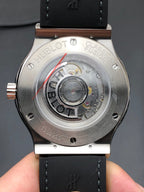 Silver Gradient Dial Watch 42 mm