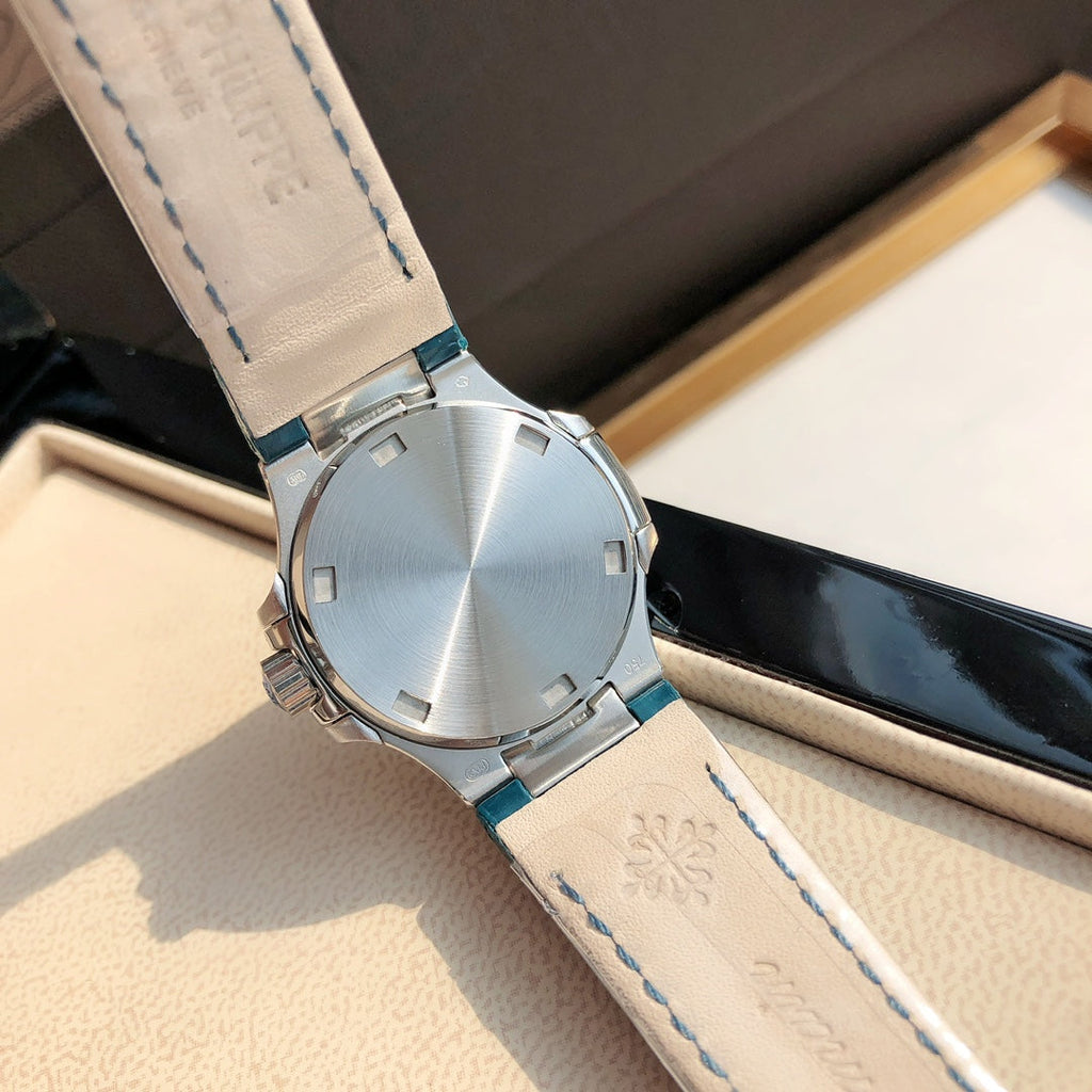 Silver Diamond Bezel Watch 36 mm