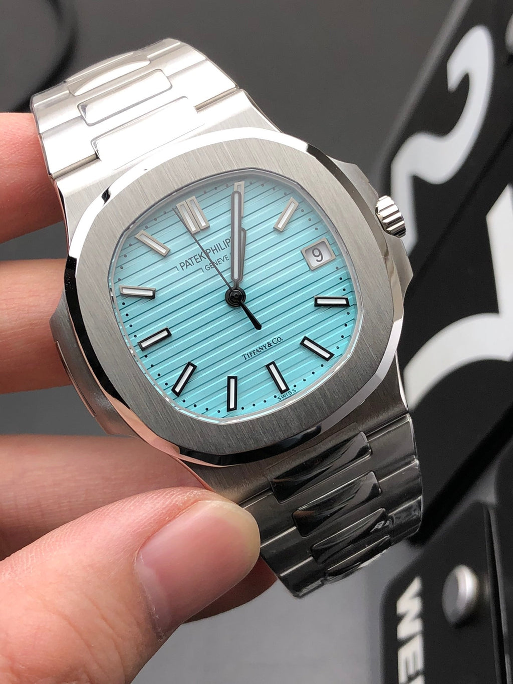 Ice Blue Dial Stainless Steel Watch 40 mm