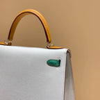 Tricolor Leather Bag 28