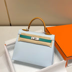 Tricolor Leather Bag 28