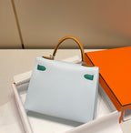 Tricolor Leather Bag 28