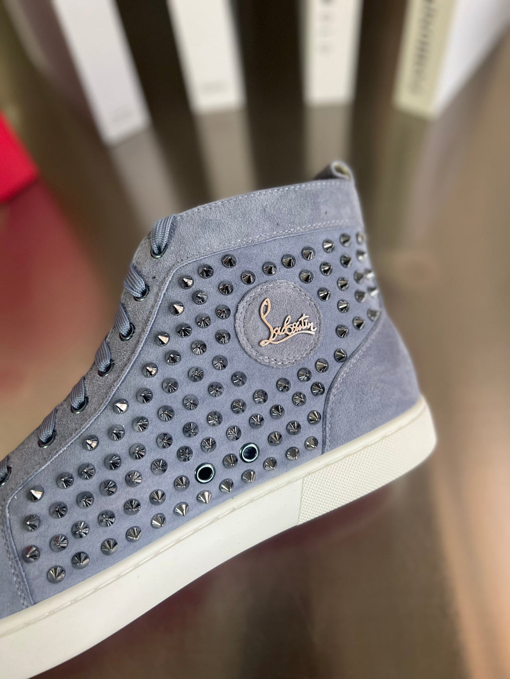 Galvanized Studded Sneakers