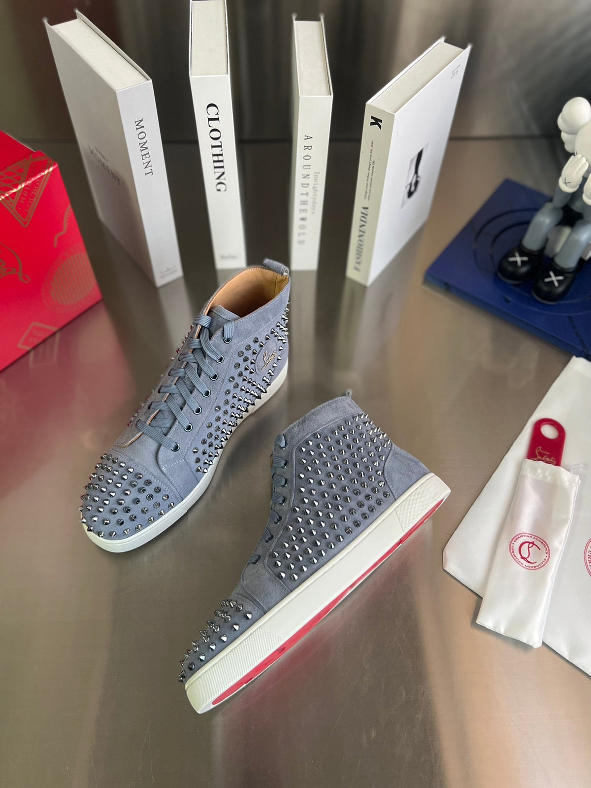 Galvanized Studded Sneakers
