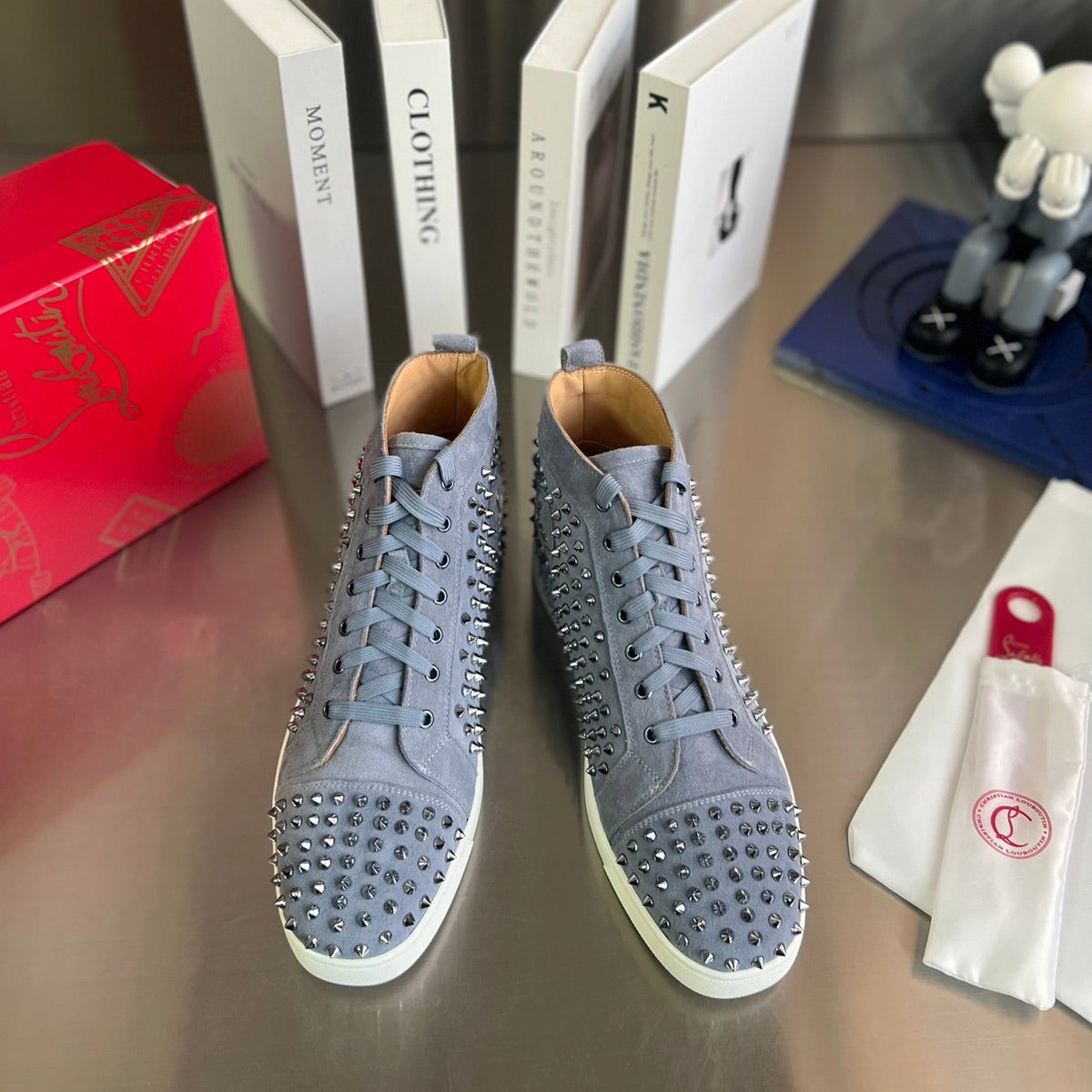Galvanized Studded Sneakers