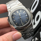 Blue Dial Stainless Steel Watch 40 mm