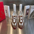 Bronze and Gold Mesh Shark Sole Boots