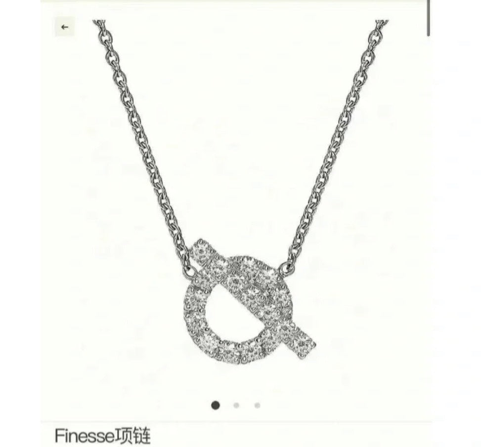 Hollow Q Necklace and Earrings Set