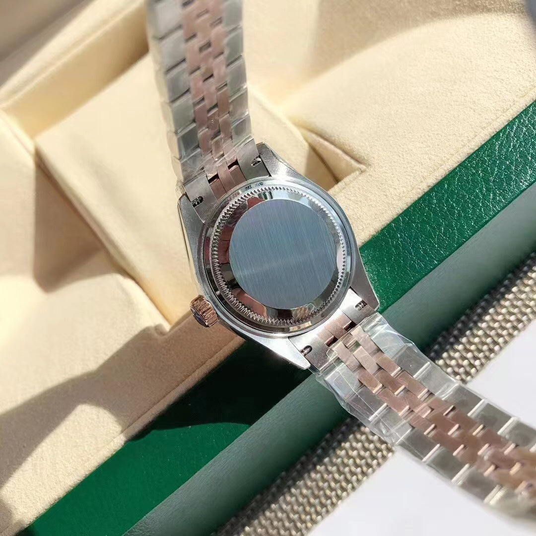 Two-Tone Rose Dial Watch