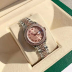 Two-Tone Rose Dial Watch