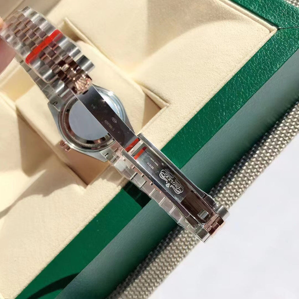 Two-Tone Rose Dial Watch