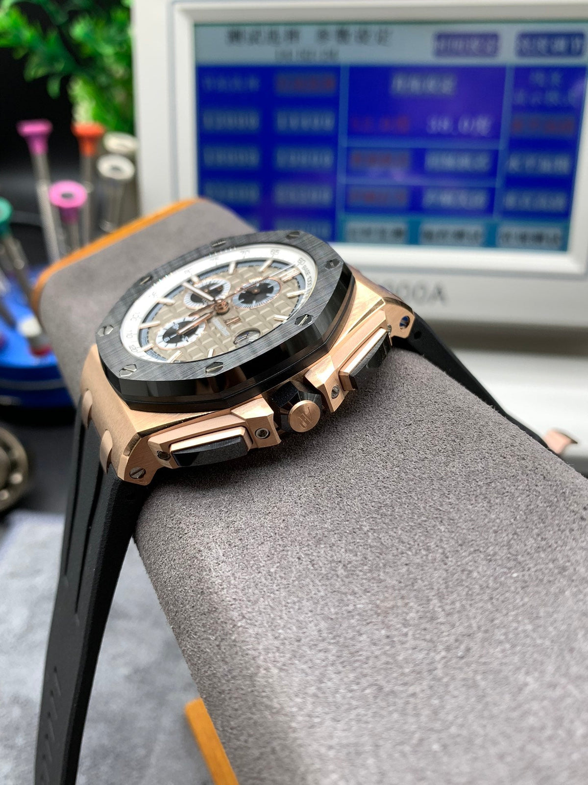 Rose Gold Automatic Chronograph Watch