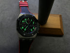 Black Red Chronograph Sport Watch 44 mm