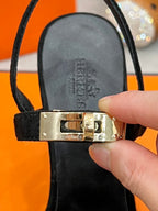 Kelly Suede Buckle Sandals