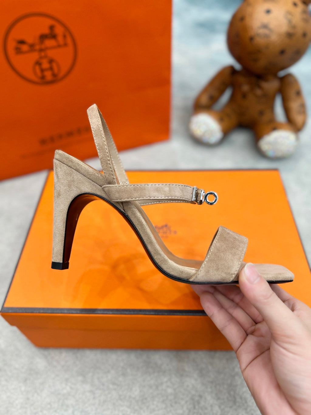 Kelly Suede Buckle Sandals