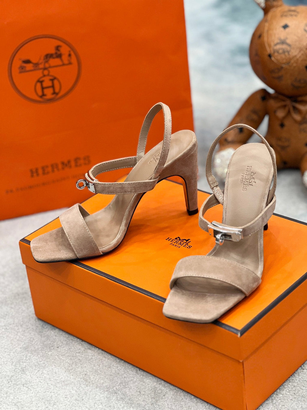 Kelly Suede Buckle Sandals