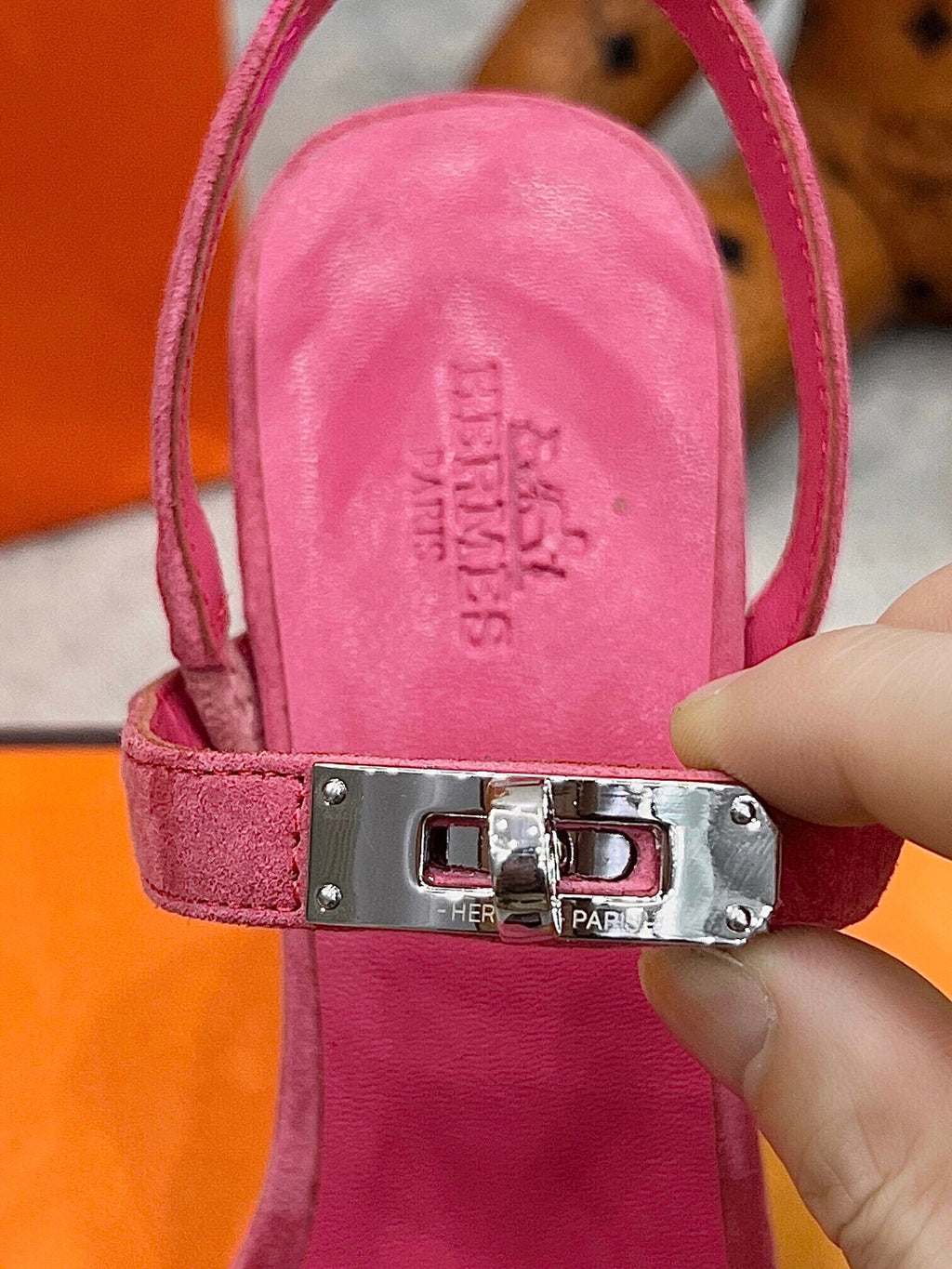 Kelly Suede Buckle Sandals