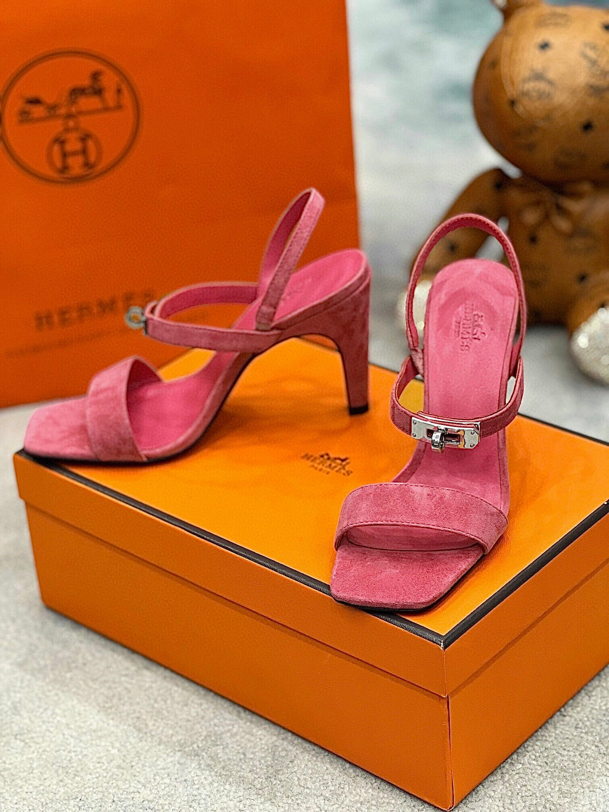 Kelly Suede Buckle Sandals
