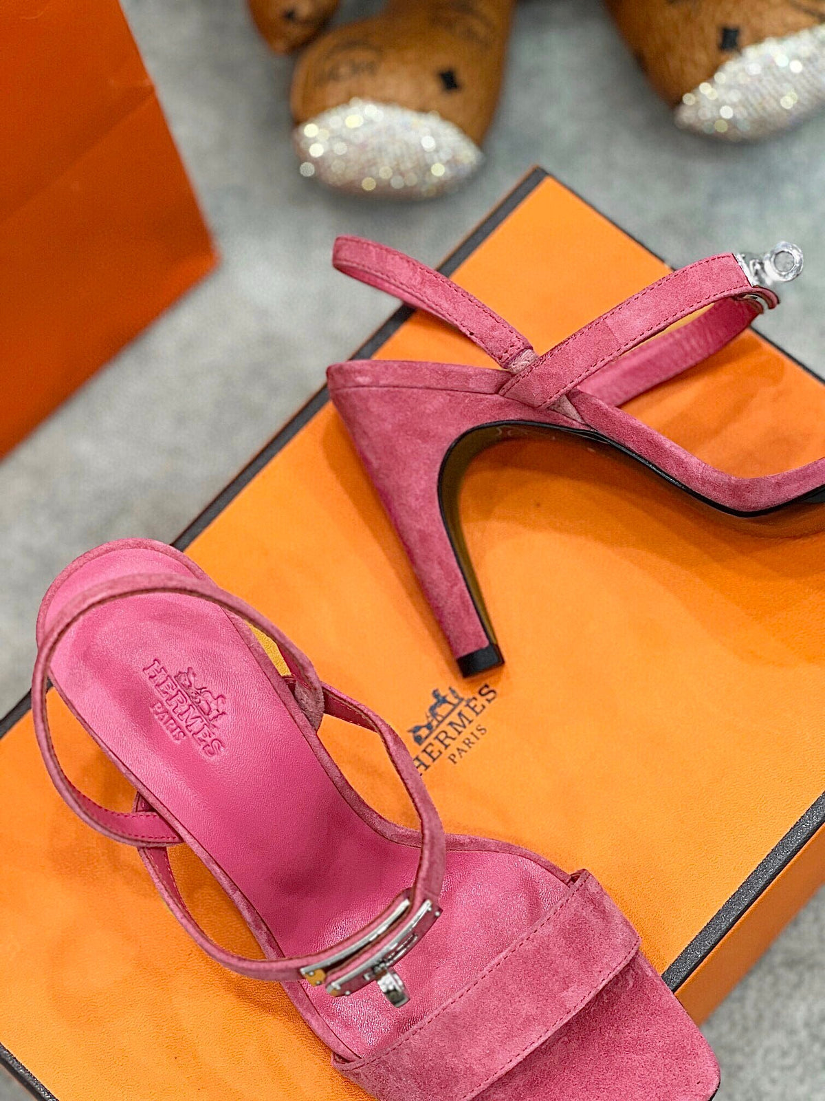 Kelly Suede Buckle Sandals