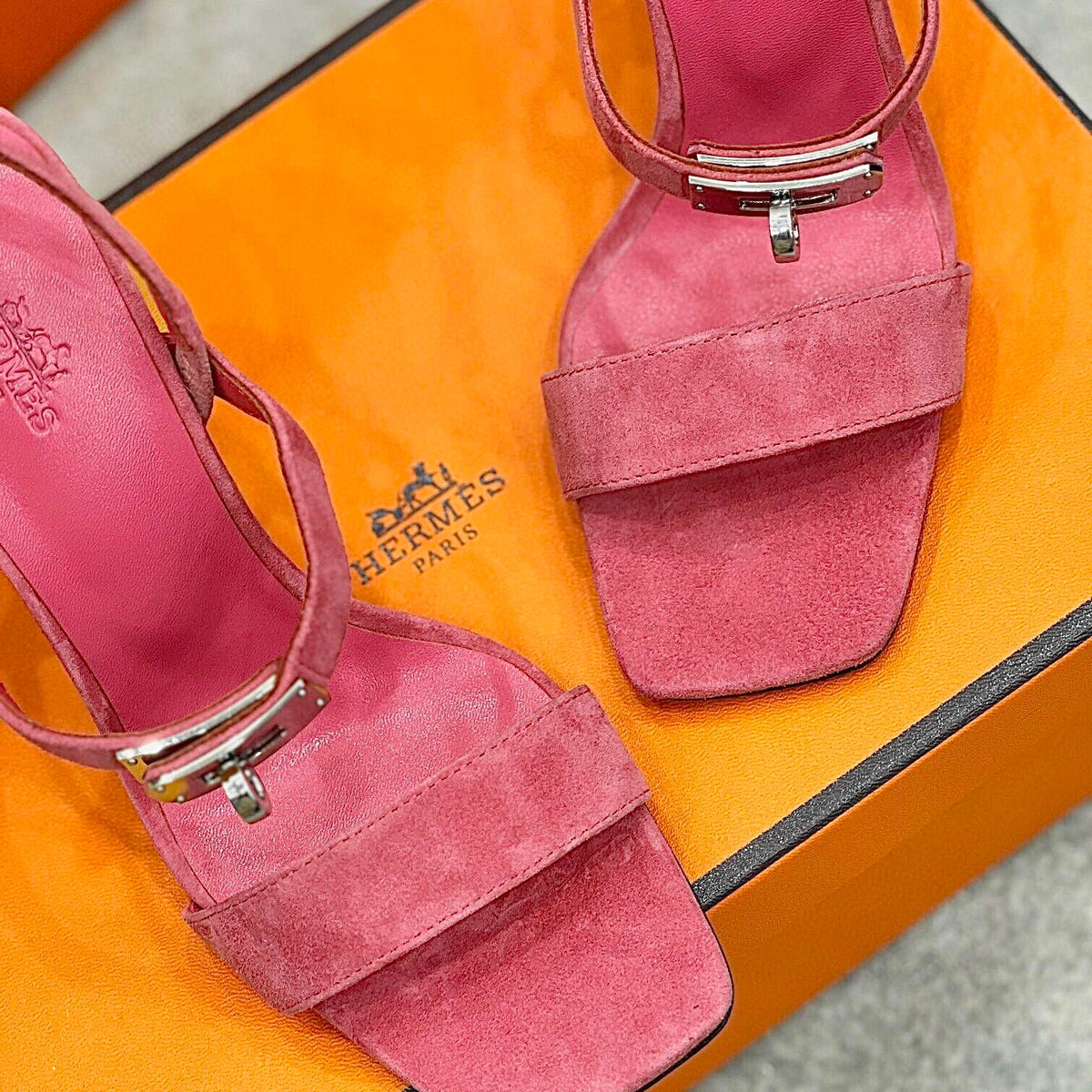 Kelly Suede Buckle Sandals
