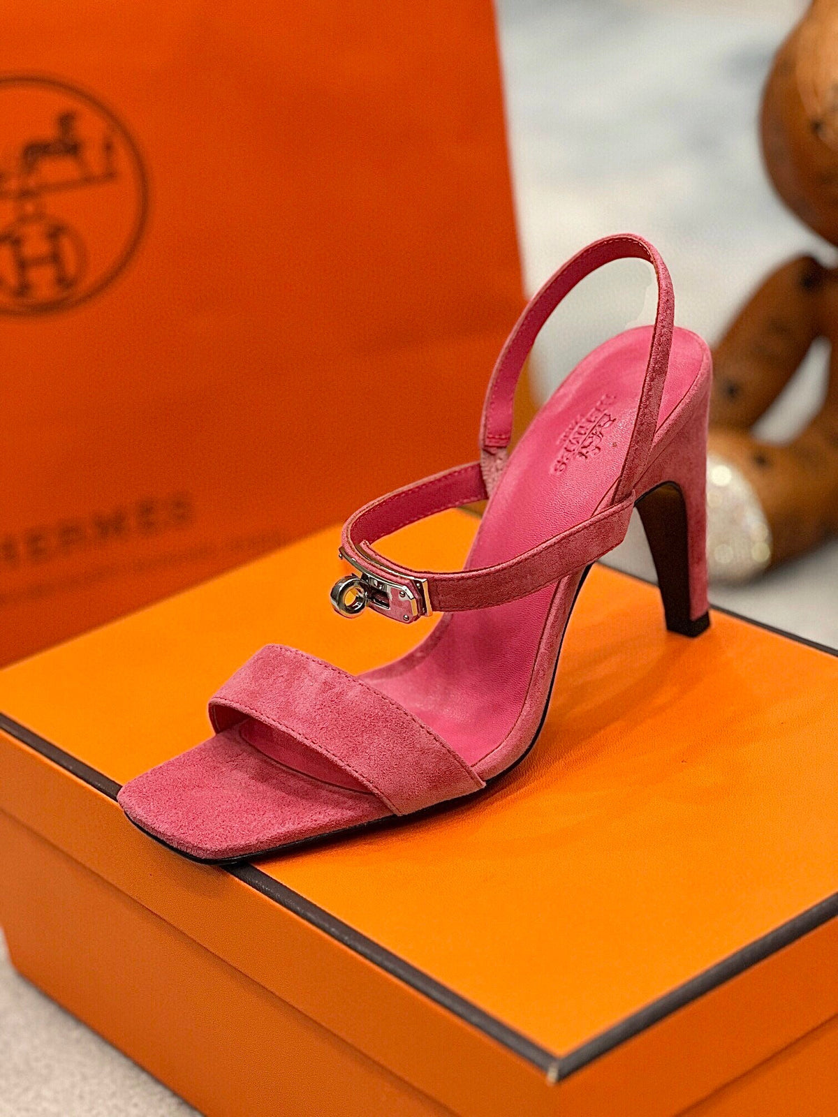 Kelly Suede Buckle Sandals