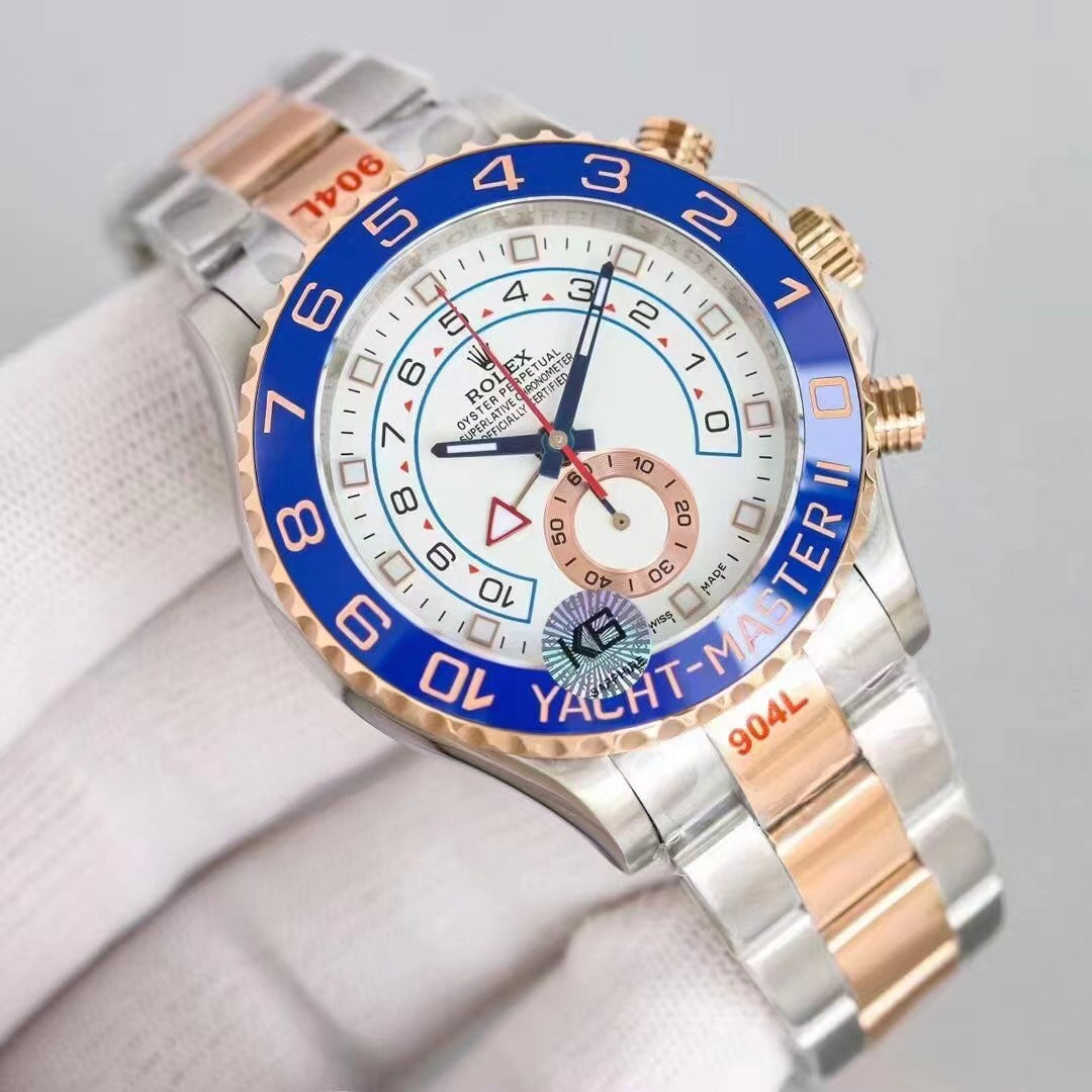 Blue Ceramic Bezel Automatic Watch 44 mm