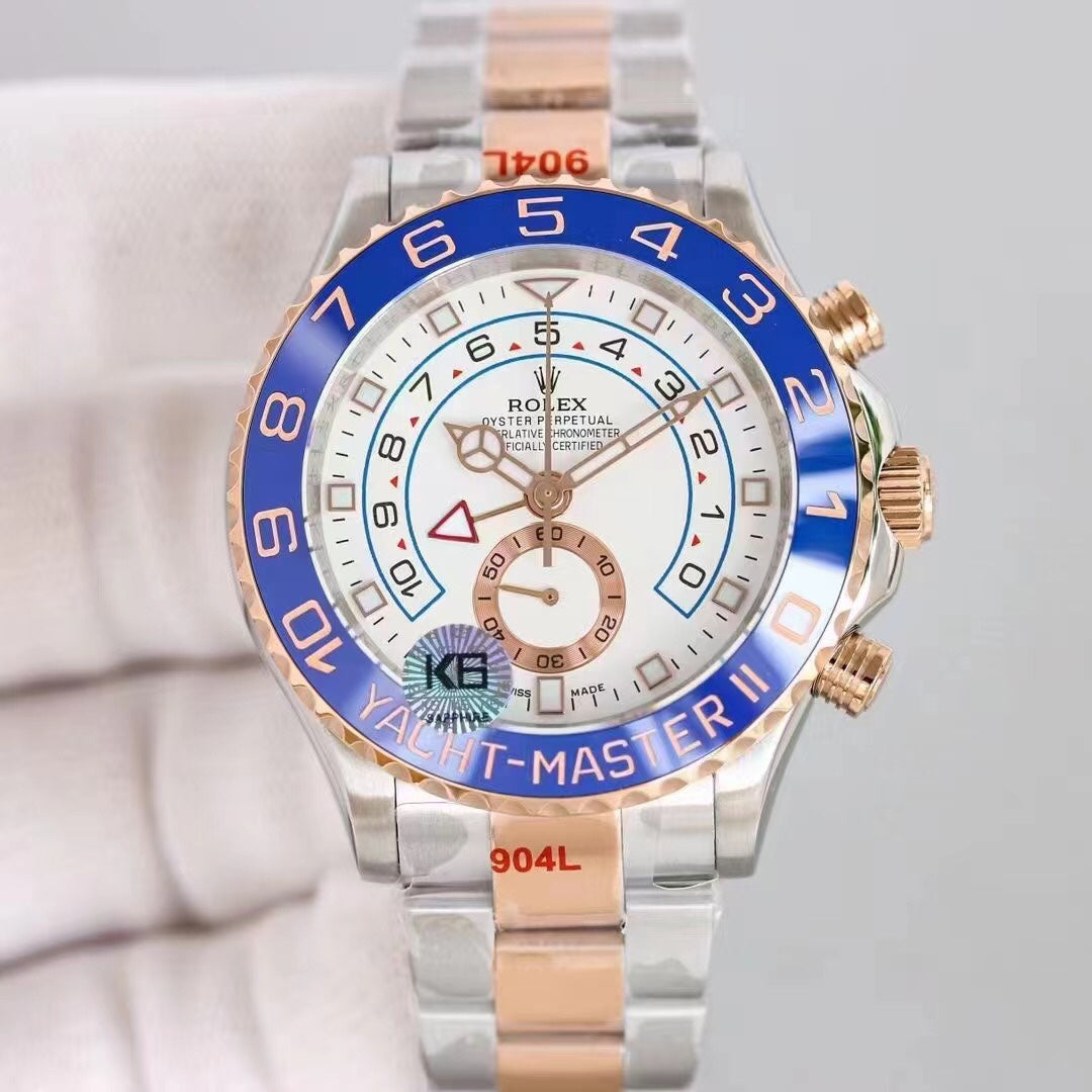 Blue Ceramic Bezel Automatic Watch 44 mm