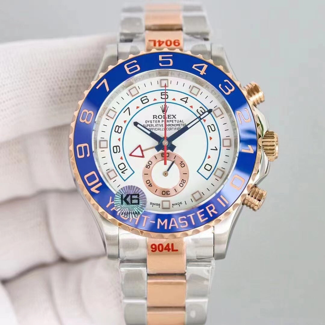 Blue Ceramic Bezel Automatic Watch 44 mm