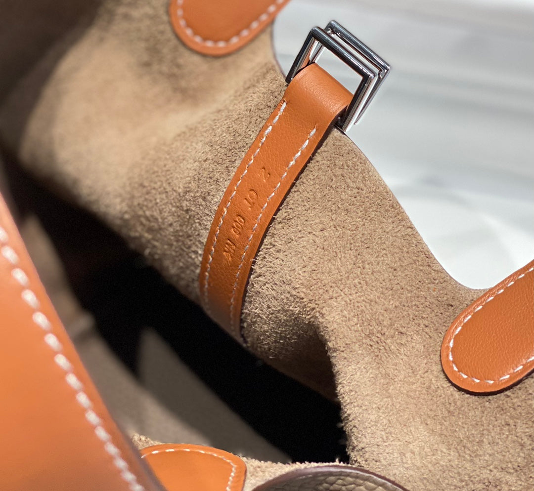 Waxed Gabardine Bucket Bag