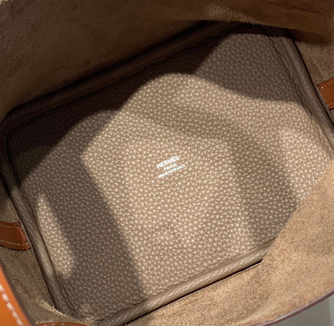 Waxed Gabardine Bucket Bag