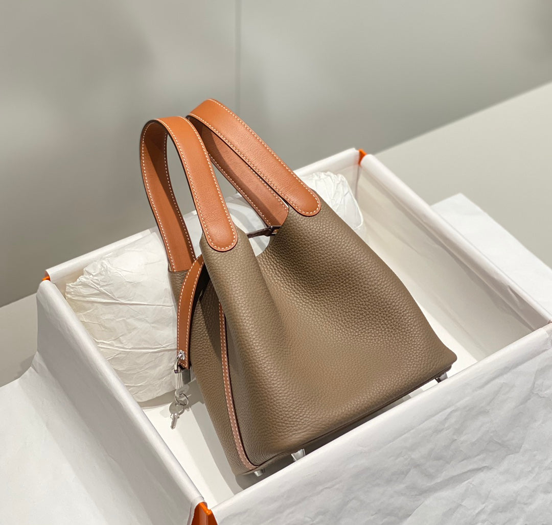 Waxed Gabardine Bucket Bag