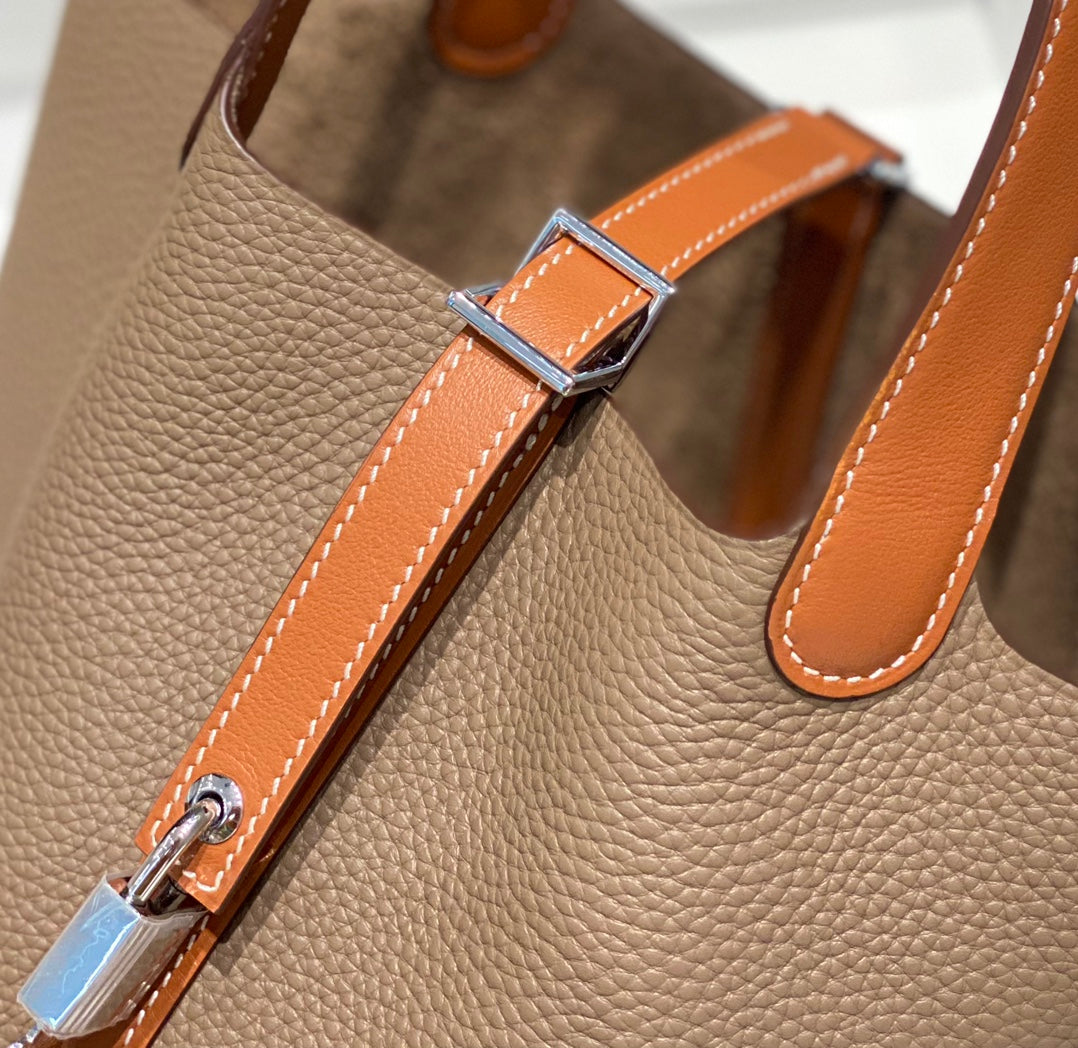 Waxed Gabardine Bucket Bag